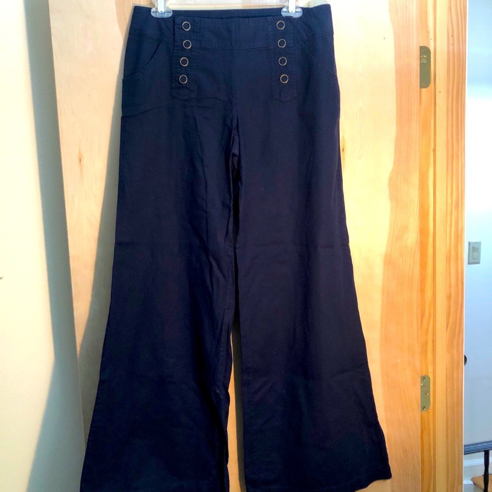 Linen Flared Leg Women’s Trousers